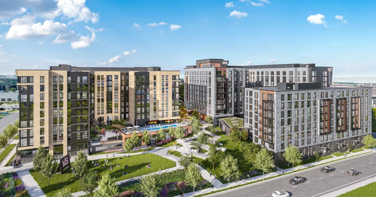 Exterior rendering of Banner Lane