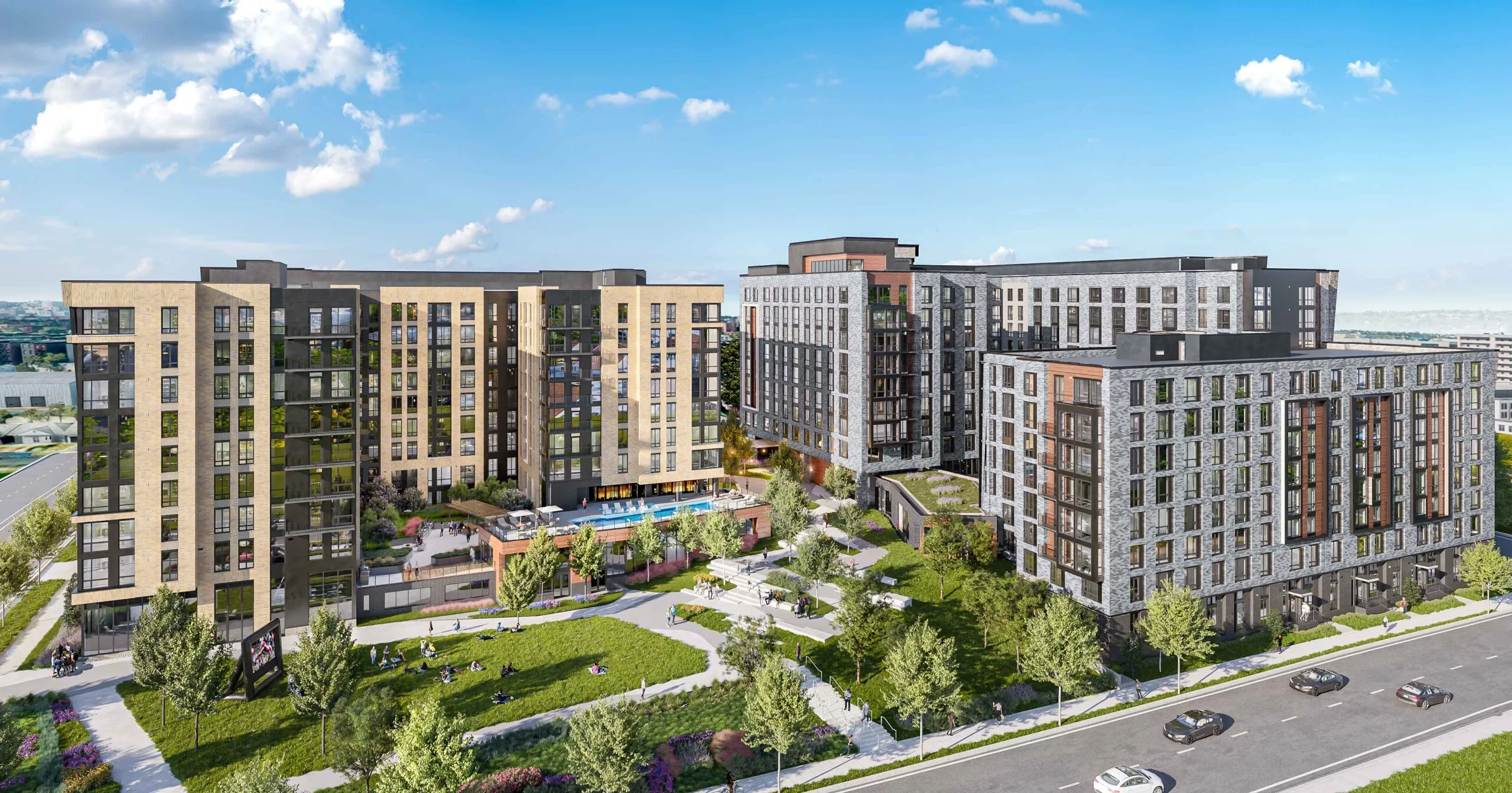 Exterior rendering of Banner Lane
