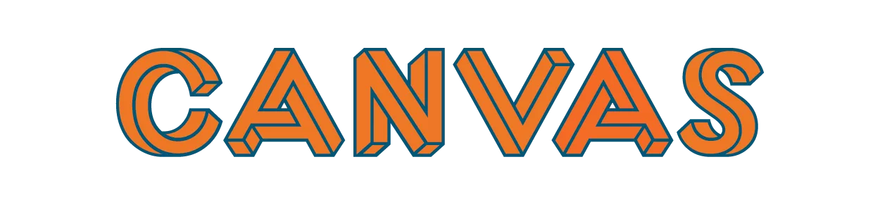 Canvas Logo with 3D Typography