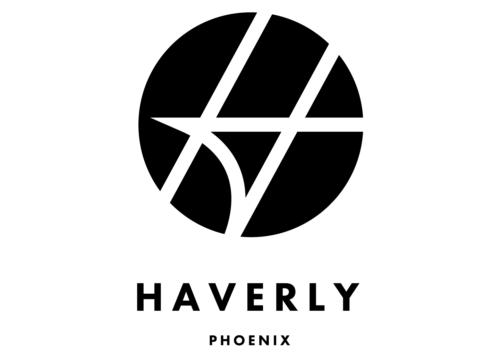 Haverly Phoenix Logo with Hollow "H" on a filled in circle on top