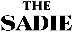The Sadie, black text